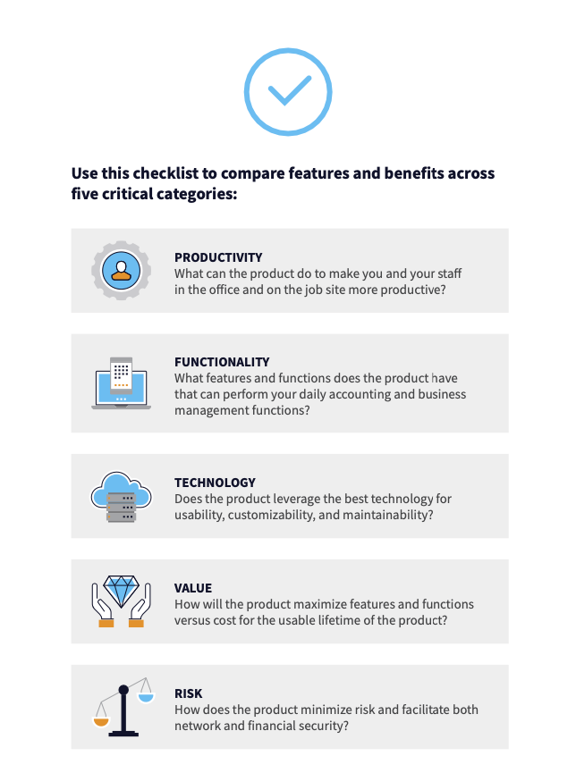 Construction ERP System Evaluation Checklist Construction ERP System Evaluation Checklist